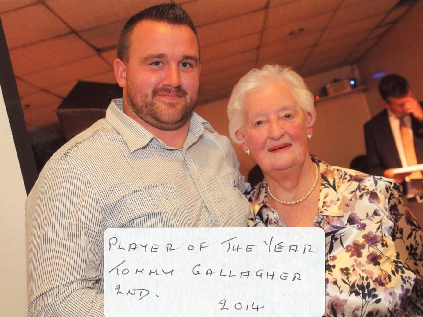 Elsie Fryer Collection - Tommy Gallagher Player Of The Year 2014 (2nd)